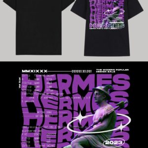 Black Regular Fit T-Shirt – Logo + A3 Print