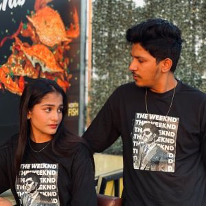 Black Premium Drop Tees – A4 Print
