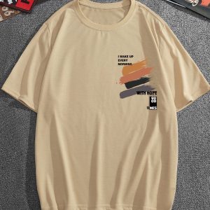 Cream Premium Drop Tees – A5 Print